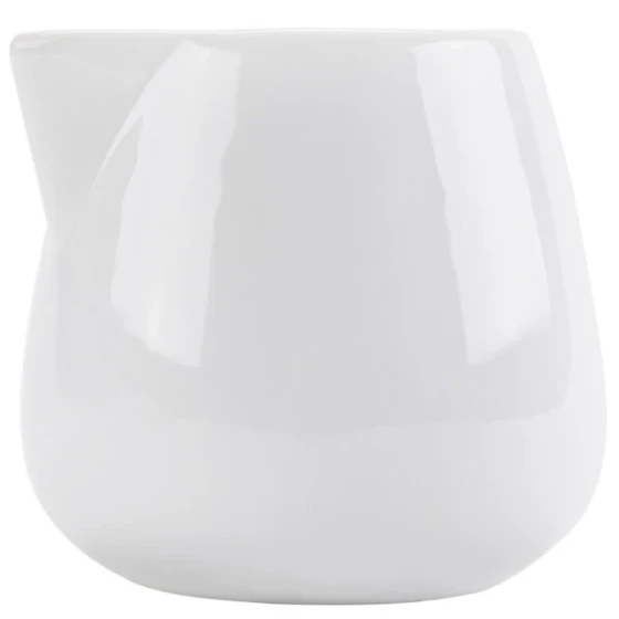 CAC PC-206 Bright White Porcelain 6 oz. Creamer - 36/Case