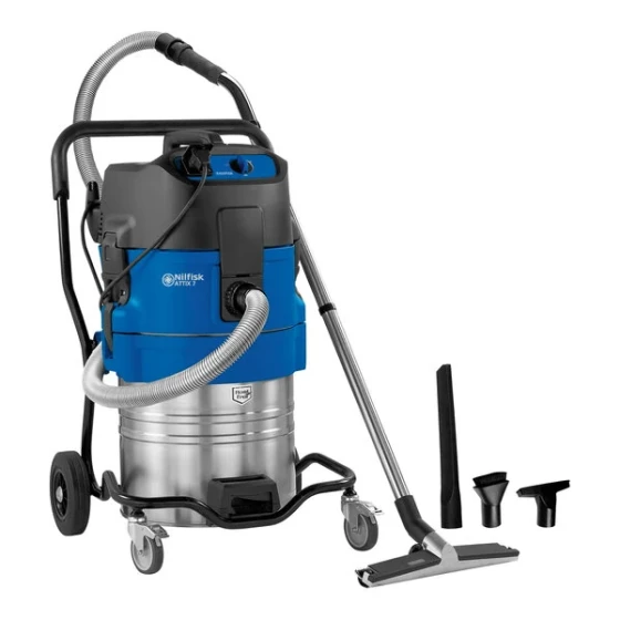 Nilfisk ATTIX 19AE 19 Gallon Sump Pump Wet / Dry Vacuum with 4-Piece Tool Kit - 120V