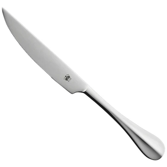 RAK Porcelain Baguette 9 5/8" 18/10 Stainless Steel Extra Heavy Weight Steak Knife - 12/Case