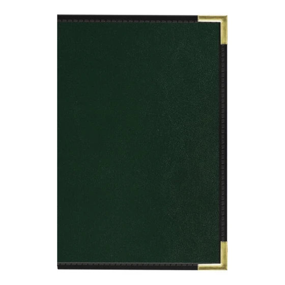 H. Risch, Inc. Oakmont 5 1/2" x 8 1/2" Green 3 View Menu Cover