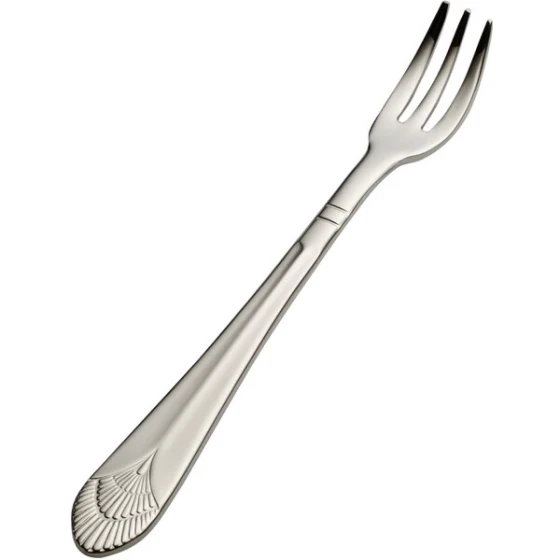 Bon Chef S1708 Nile 5 3/4" 18/10 Stainless Steel Oyster / Cocktail Fork - 12/Case