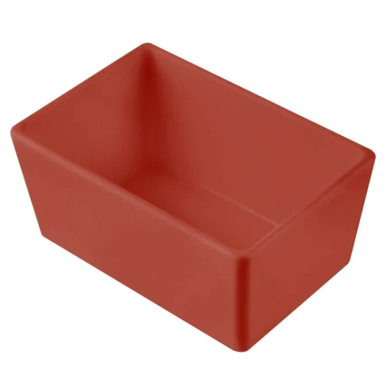 TableCraft CW5020CP Simple Solutions 1/9 Size Copper Cast Aluminum Straight Sided Bowl - 3" Deep