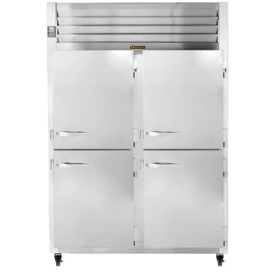 Traulsen G20002 2 Section Half Door Reach In Refrigerator - Right / Right Hinged Doors