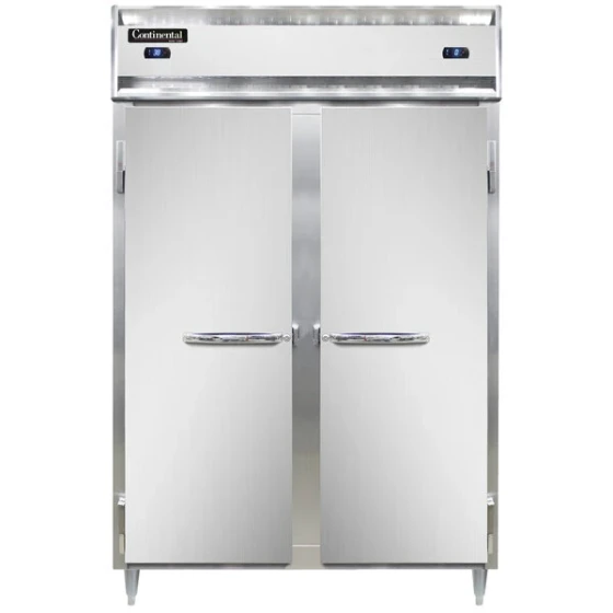 Continental Refrigerator D2RFSN 52" Solid Door Shallow Depth Dual Temperature Reach-In Refrigerator/Freezer