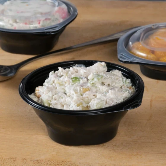 Fabri-Kal FC8B SideKicks 8 oz. Microwaveable Side Dish Bowl / Container - 750/Case