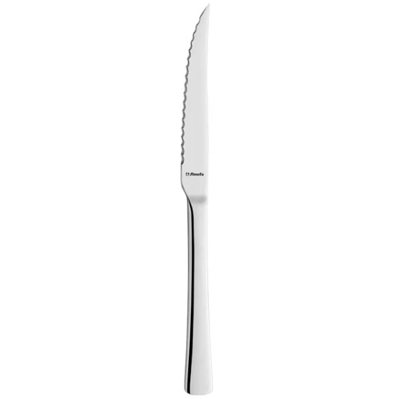Amefa Atlantic 9 1/16" 13/0 Stainless Steel Extra Heavy Weight Steak / Pizza Knife - 12/Case