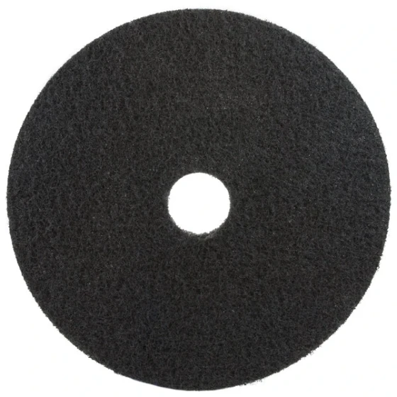 3M 7200 17" Black Stripping Floor Pad - 5/Case