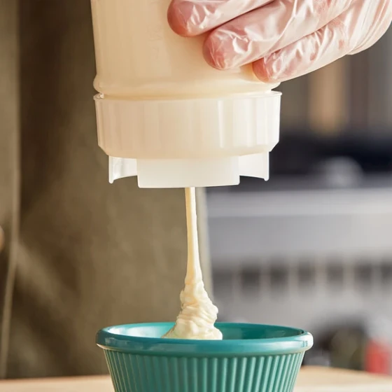San Jamar 8573NL Nozzle Cap for 24 oz. EZ-KLEEN® Sauce Bottles - 6/Pack