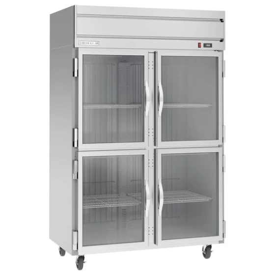 Beverage-Air HFP2HC-1HG Horizon Series 52" Glass Half Door Reach-In Freezer