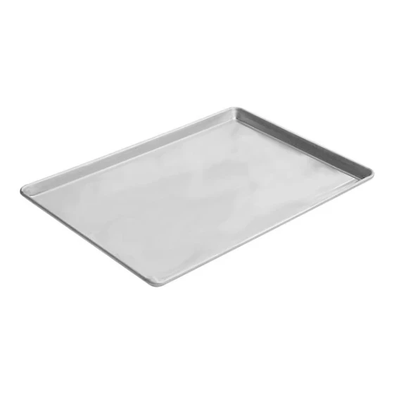 LloydPans 18 inch x 13 inch Half Size Aluminum Bun / Sheet Pan XABP-18x13x1