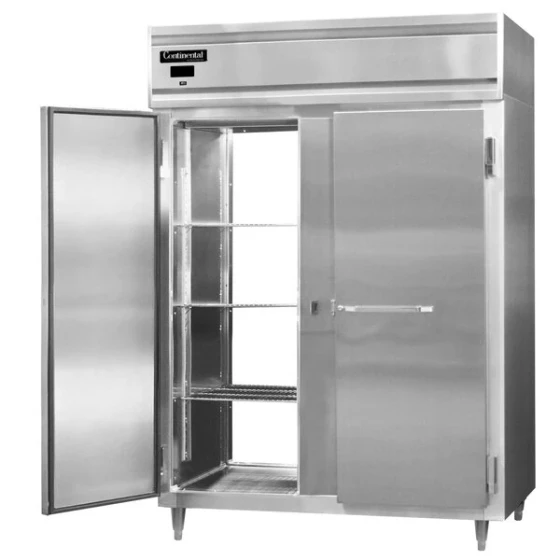 Continental D2RENSSPT 57" Extra-Wide Solid Door Pass-Through Refrigerator