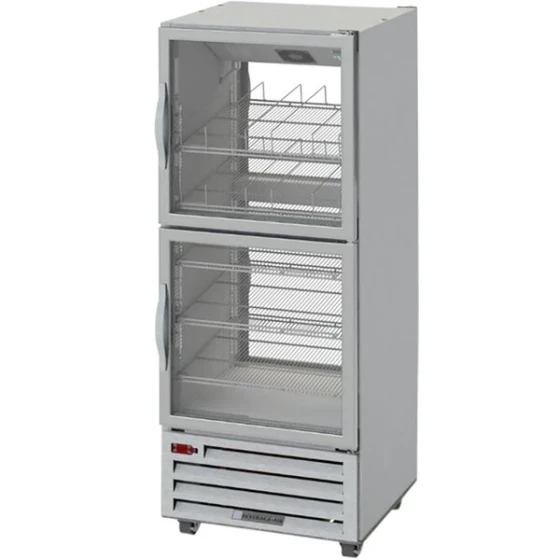 Beverage-Air RID18HC-HG 27 1/4" Glass Half Door Pass-Through Refrigerator