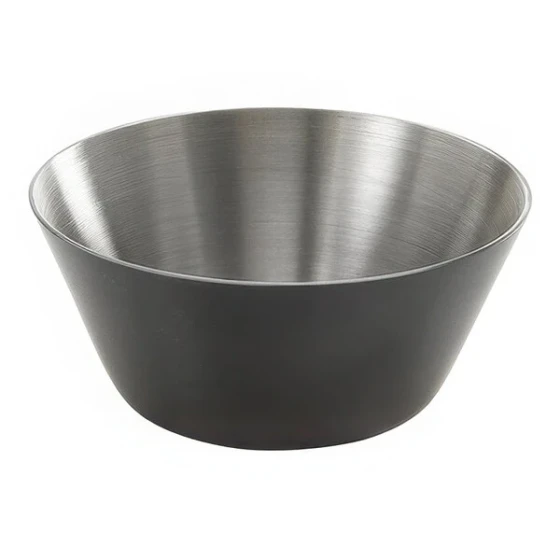 American Metalcraft 1.5 oz. Round Satin Black Stainless Steel Sauce Cup - 12/Case