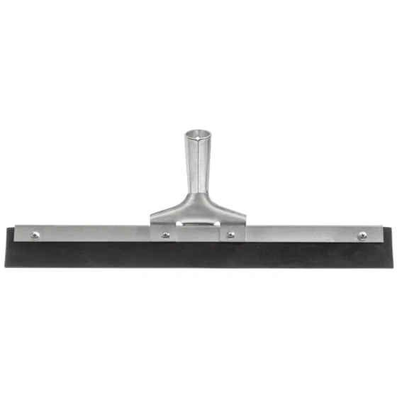 Carlisle Flo-Pac 361201800 18" Black Straight Single Blade Rubber Squeegee with Metal Frame