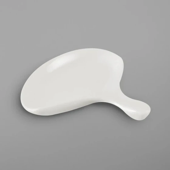 RAK Porcelain Nano 2 3/4" Ivory Porcelain Spoon / Chopstick Holder - 12/Case