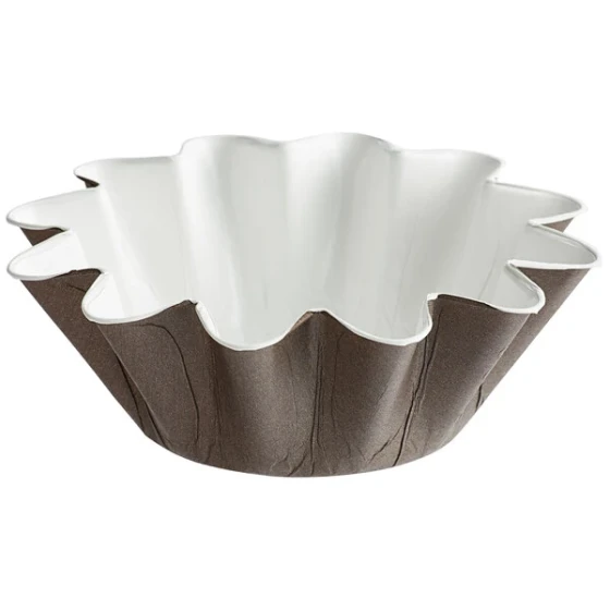 Novacart Large Brown Floret Cup 5" x 1 3/4" - 800/Case