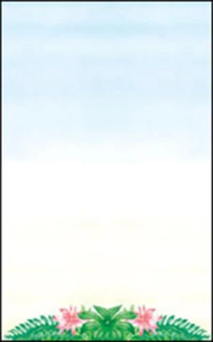 Choice 8 1/2" x 11" Menu Paper - Tropical Themed Toucan Design Middle Insert - 100/Pack