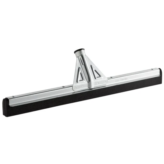 Carlisle Flo-Pac 36682400 22" Black Double Foam Rubber Heavy-Duty Floor Squeegee with Metal Frame