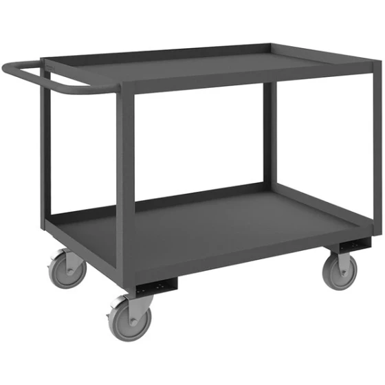 Durham Mfg 24" x 36" 2-Shelf Steel Stock Cart RSC-243631-2-95 - 1,200 lb. Capacity