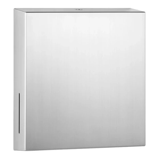 Bobrick Fino B-9262 Surface-Mounted Stainless Steel C-Fold / Multifold Paper Towel Dispenser with Satin Finish