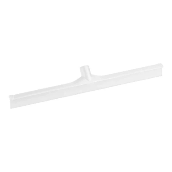 Carlisle Sparta 3656802 24" White Single Blade Rubber Floor Squeegee with Plastic Frame
