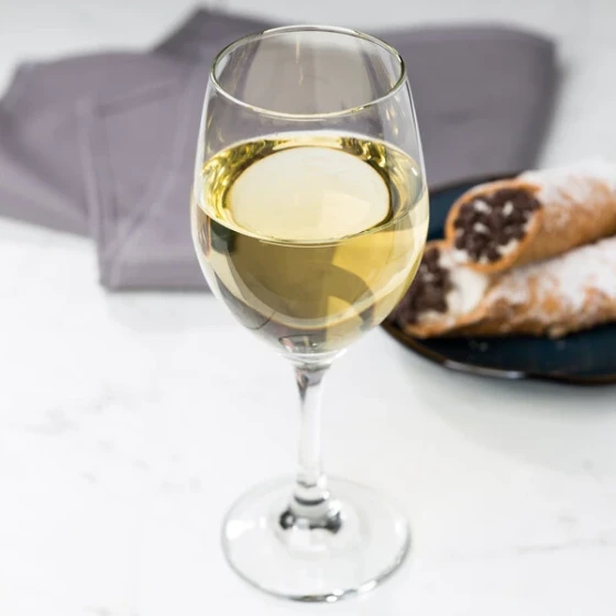 Libbey 3057-1178N Perception 11 oz. Wine Glass with Pour Lines - 24/Case