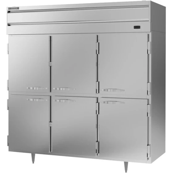 Beverage-Air P-Series PF3HC-1AHS 77 3/4" Top Mounted Solid Half Door Reach-In Freezer