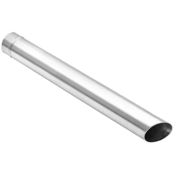 Delfin Industrial TA.0025.0000 19 5/8" Aluminum Round End Lance for Vacuum Cleaners - 2" Diameter