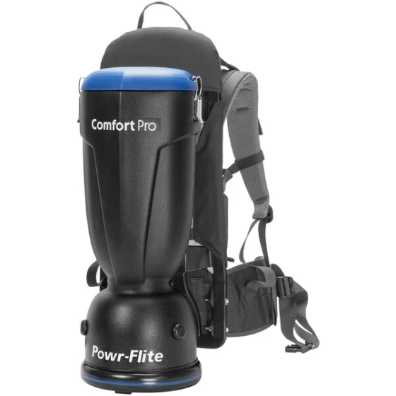 Powr-Flite Comfort Pro BP6S 6 Qt. Backpack Vacuum with Standard Toolkit - 120V