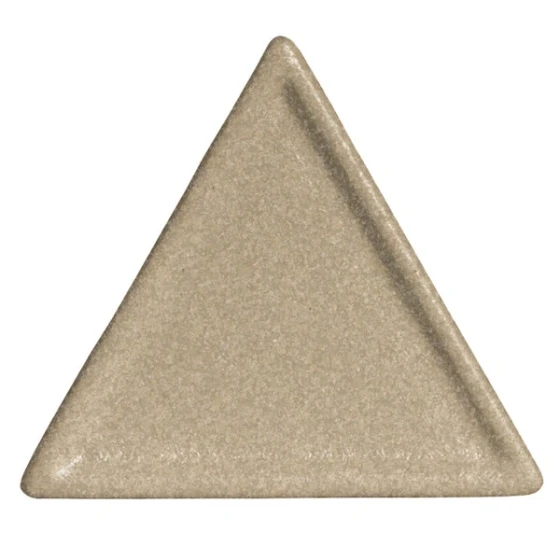 G.E.T. Enterprises DT200S Bugambilia Classic Textured Finish Sand Granite Resin-Coated Aluminum 4 1/2" XXS Triangle Disc Platter