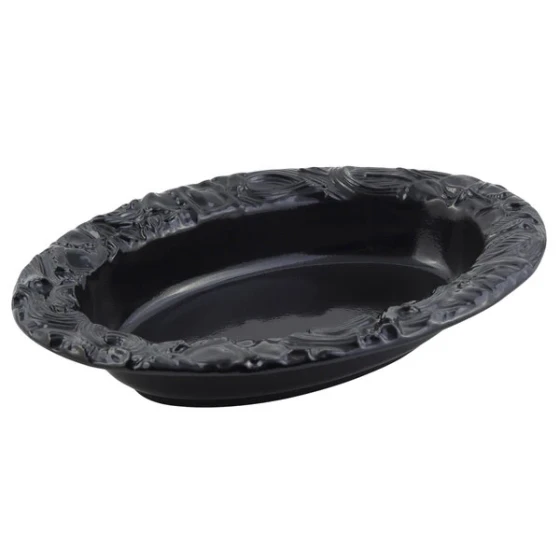 Bon Chef 5501BLK 5 Qt. Black Sandstone Finish Cast Aluminum Pasta Bowl