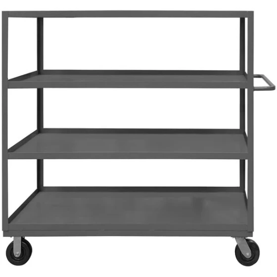 Durham Mfg 24 1/4" x 42 1/4" x 60" 4-Shelf Steel Stock Cart RSC-2436-4-3K-95 - 3,000 lb. Capacity