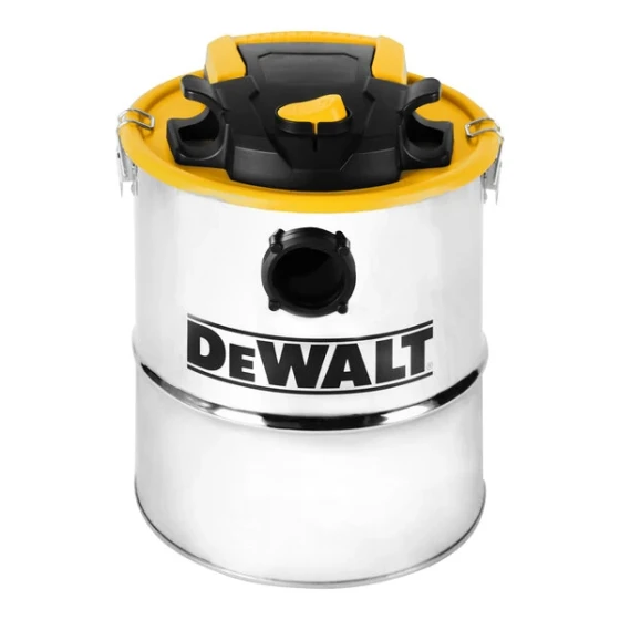 DeWalt DXV04A 4 Gallon 4 Peak HP Stainless Steel Dry Canister Ash Vacuum Cleaner with Tool Kit - 120V