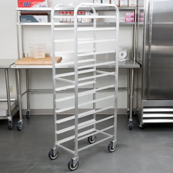 Winholt SS-1212 End Load Stainless Steel Platter Cart - Twelve 12" Trays