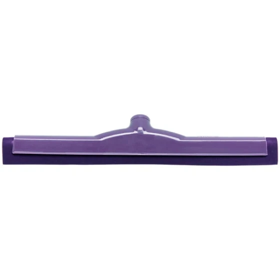 Carlisle Sparta 4156768 18" Purple Double Foam Rubber Floor Squeegee with Plastic Frame