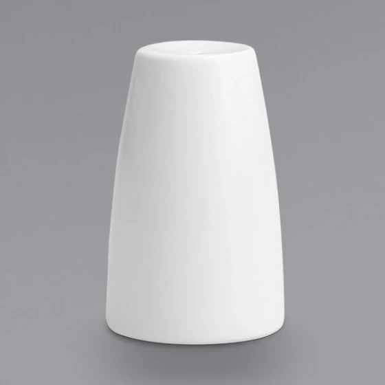 Zwiesel Fortessa 2 1/2" White FSW Porcelain Salt Shaker - 48/Case