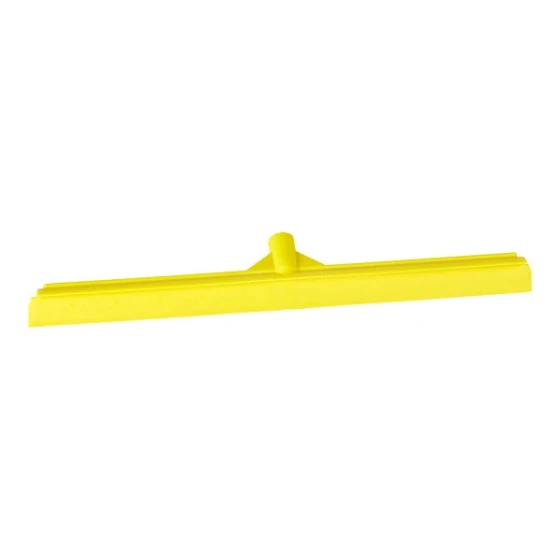 Vikan ColorCore 726016 23 5/8" Yellow Single Blade Rubber Squeegee