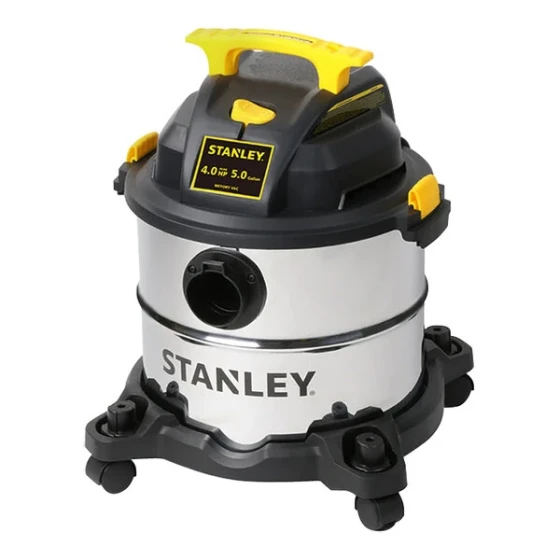 Stanley SL18115 5 Gallon 4 Peak hp Stainless Steel Wet / Dry Vacuum with Tool Kit - 120V, 1 Phase