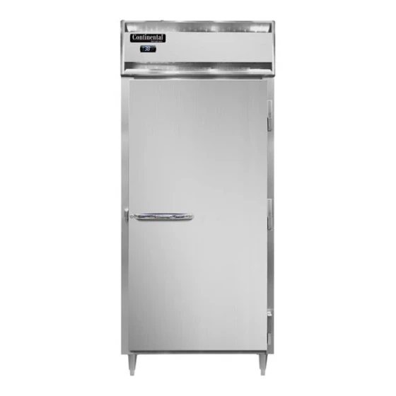 Continental Refrigerator D1RXSNSA Designer Line 36 1/4" Extra-Wide Shallow Depth Solid Door Reach-In Refrigerator