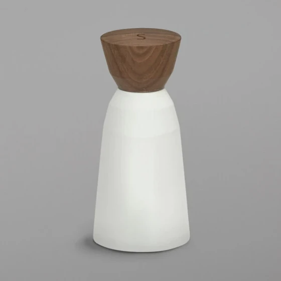 Schonwald 9124010 Allure 5 7/8" Bone White Porcelain Salt Mill - 6/Case