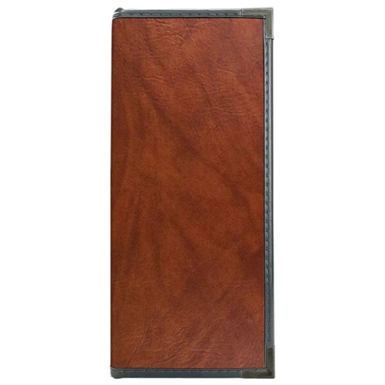 H. Risch, Inc. SEV-12V Seville 4 1/4" x 11" Customizable 12 View Menu Cover