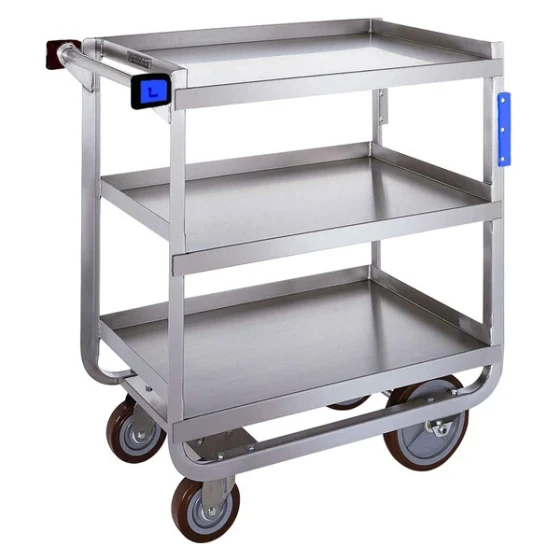 Lakeside 559 Heavy Duty NSF Stainless Steel 3 Shelf Utility Cart - 22 3/8" x 54 5/8" x 37"