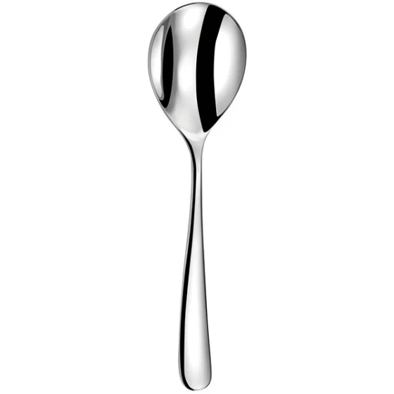 Amefa 831000B000350 Opus 7 1/4" 18/10 Stainless Steel Extra Heavy Weight Soup Spoon - 12/Case