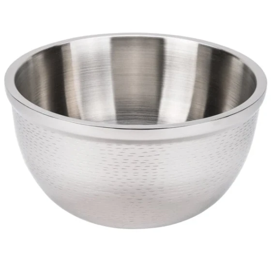 TableCraft RB13 Remington 8 Qt. Round Stainless Steel Double Wall Bowl - 12 3/4" x 7 1/2"