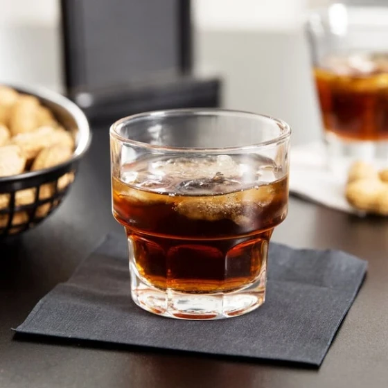 Libbey 15659 Gibraltar 9 oz. Stackable Rocks / Old Fashioned Glass - 36/Case