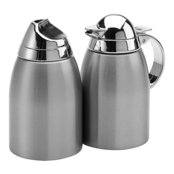 Service Ideas 8 oz. Stainless Steel Creamer and Sugar Set SSC85