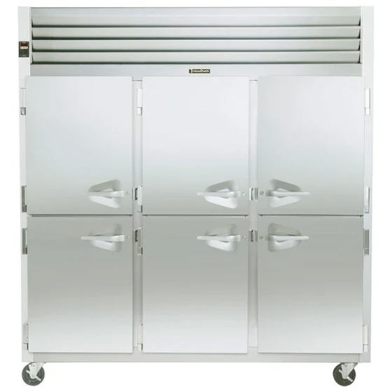 Traulsen G31301 3 Section Half Door Reach In Freezer - Left / Left / Right Hinged Doors