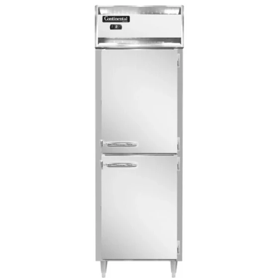 Continental Refrigerator D1FSENSAHD 18" Narrow Solid Half Door Reach-In Freezer