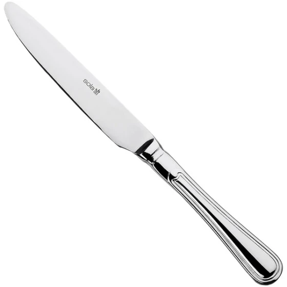 Sola the Netherlands Windsor 8 3/4" 18/10 Stainless Steel Extra Heavy Weight Dessert Knife - 12/Case