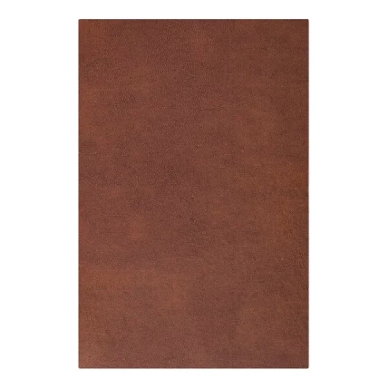 H. Risch, Inc. 11" x 17" Brown Tuxedo Leather Customizable 1 View Menu Cover with Picture Corners